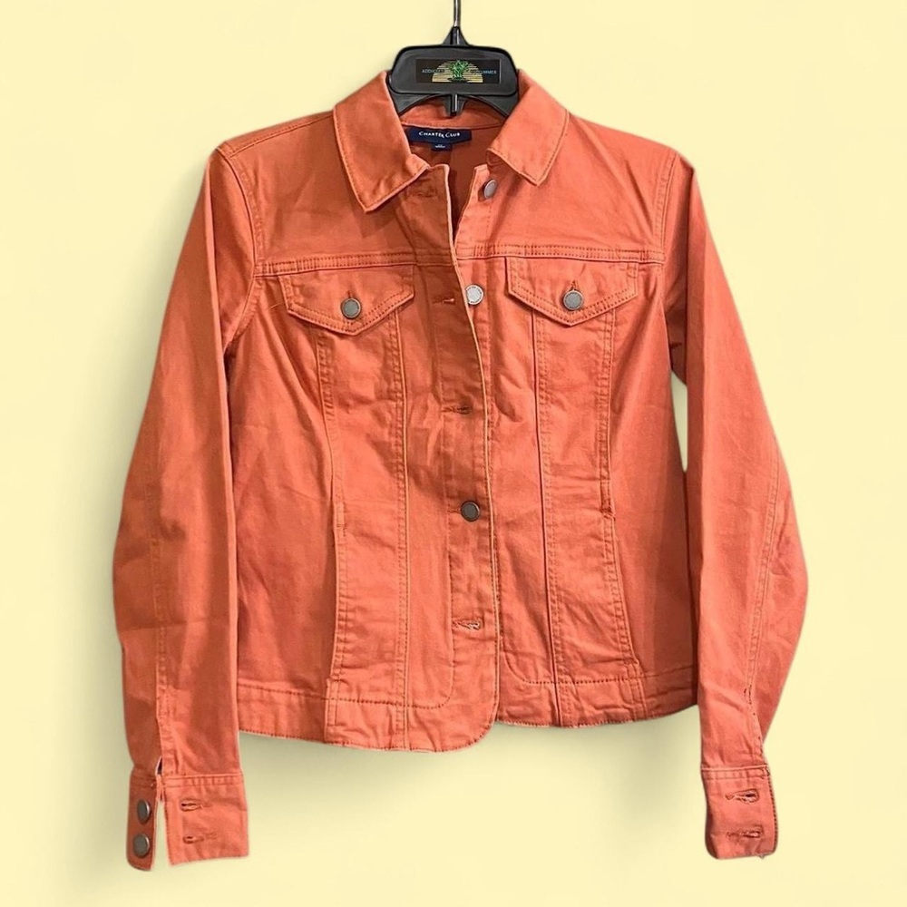 Charter Club Orange Denim Jacket - Women's Trucker